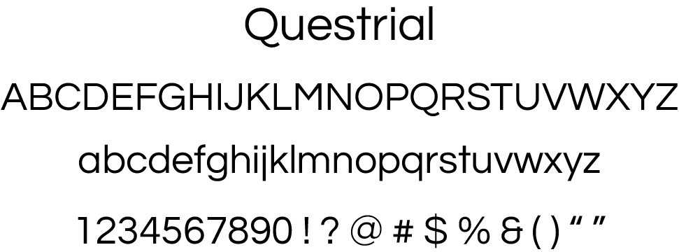 Display of Questrial Regular